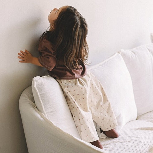 Corduroy Print Pants