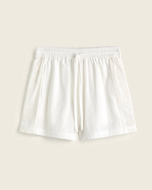 White Vainica Geranio Shorts