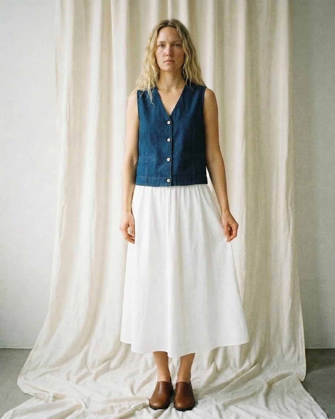 Luna Denim Waistcoat