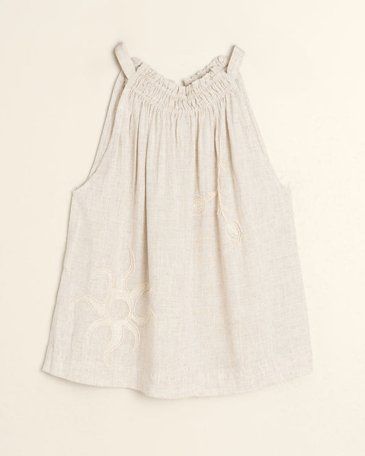 Indi Embroidered Halter Top