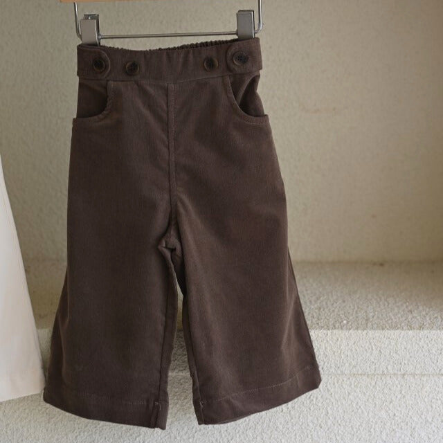 Brown Button Pant