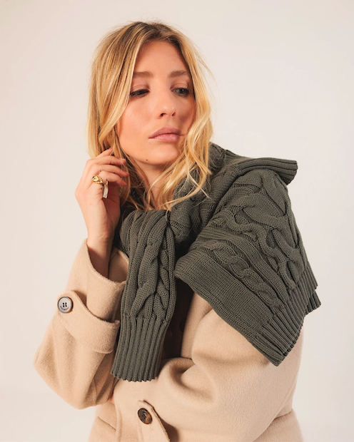 Indi Cotton Cable-Knit Sweater