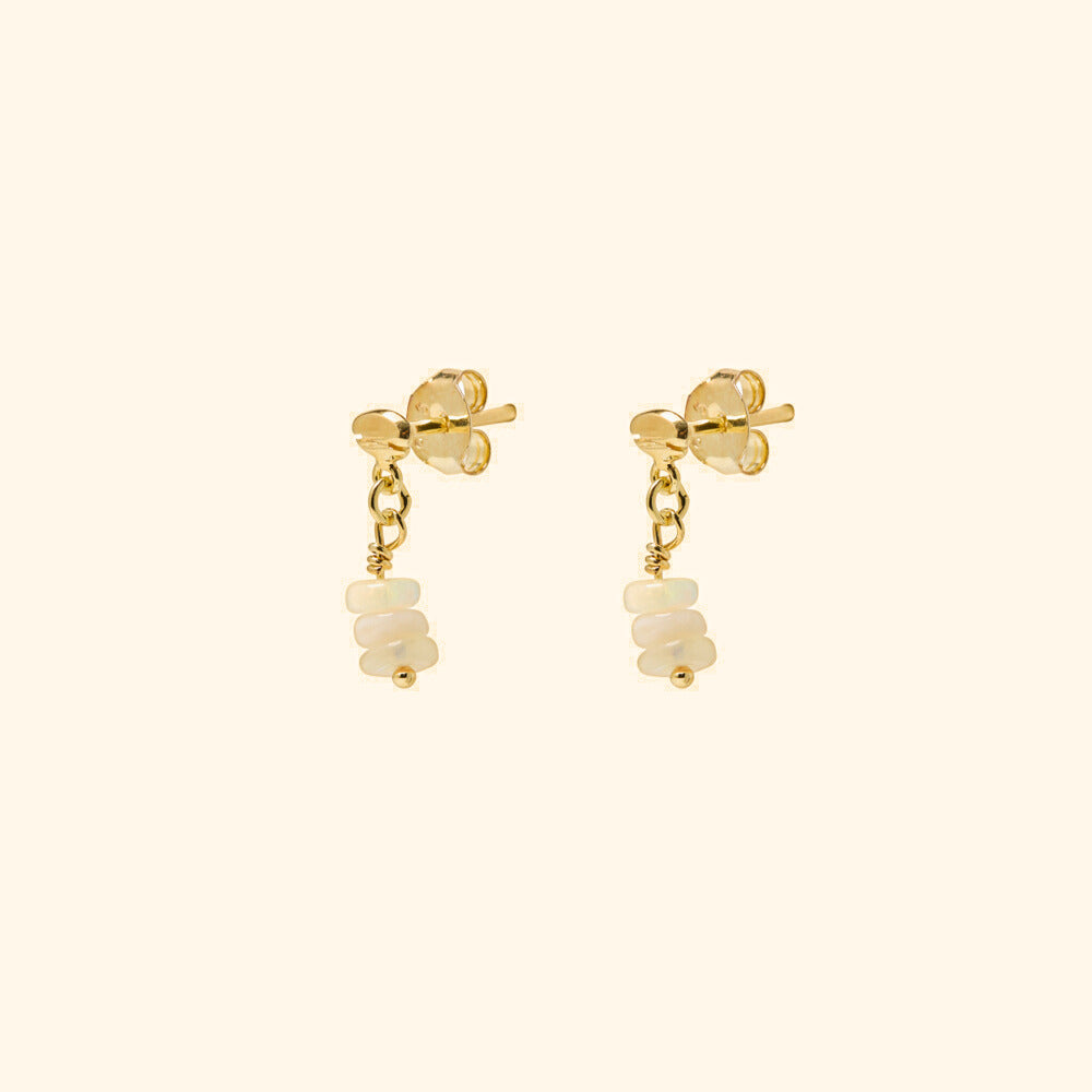 Opal Dot Earring