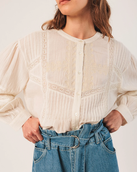 Indi Dreamer Blouse - White