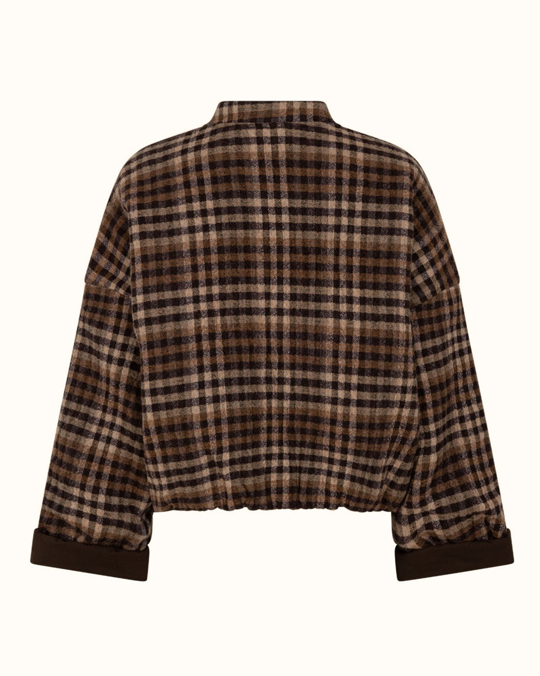 431 Cidore Woolen Check Bomber Jacket