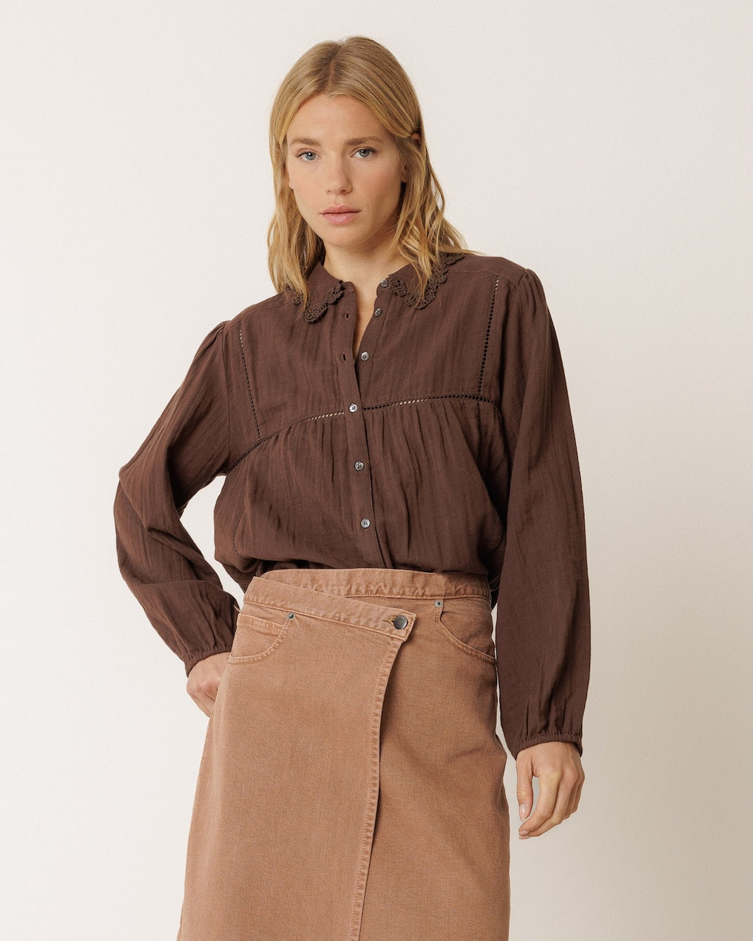 Indi Brown Blouse
