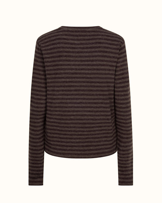 Chocolate Cibris Longsleeves Striped Tee
