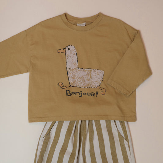 Mustard Striped Pants