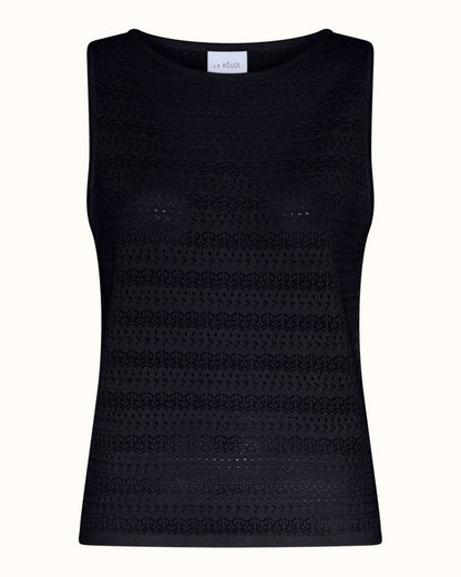 Alma Knit Top - Navy