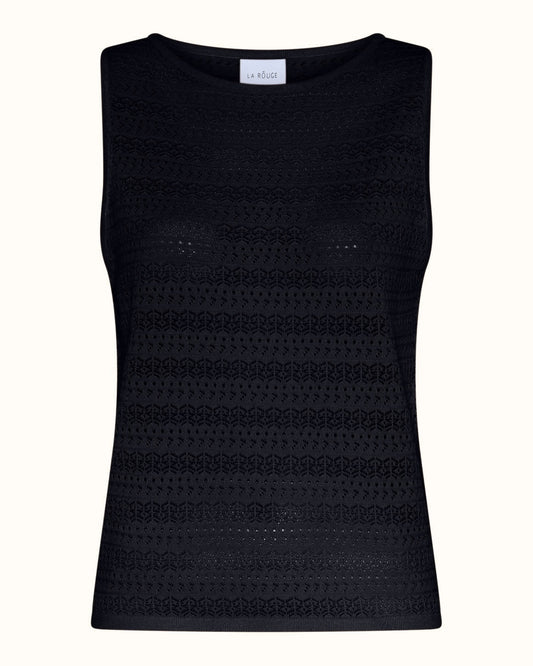 Alma Knit Top - Navy