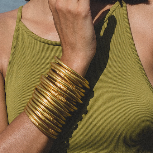 Mantra Gold Bangle