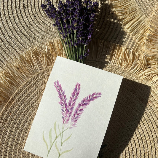 Soft Lavender Days Card