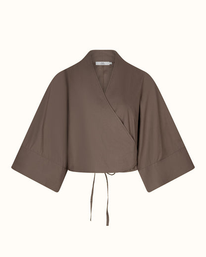 Ilies Kimono Sleeve Wrap Top