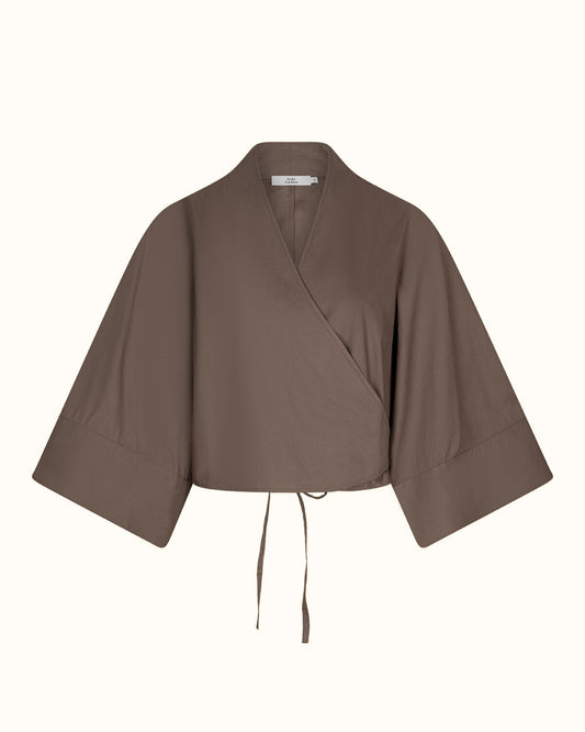 Ilies Kimono Sleeve Wrap Top