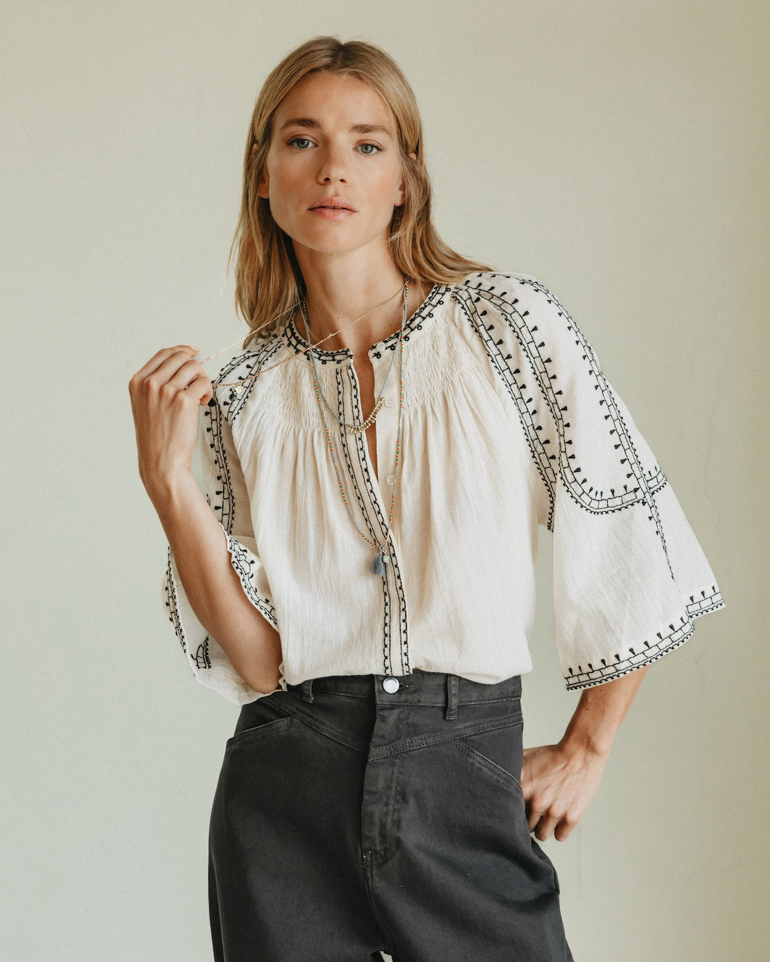Indi Embroidered Blouse