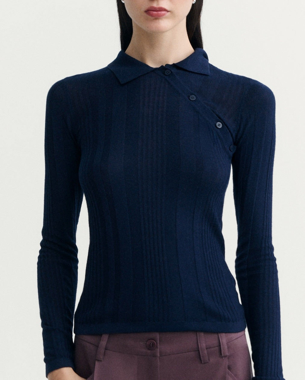 Navy Dante Knitted Sweater