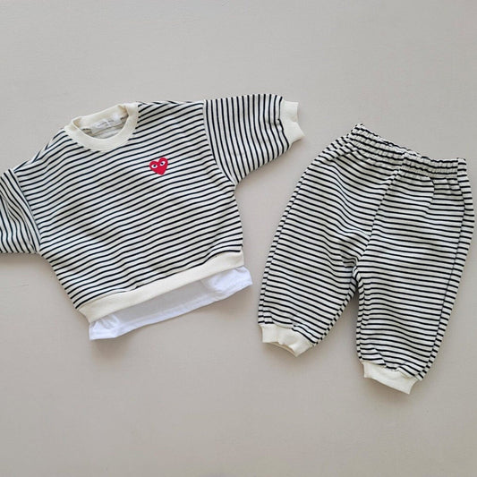 Striped Heart Set