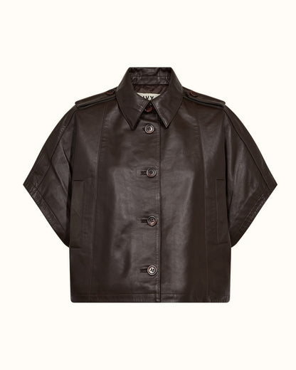 Ivy Kylie Katee Leather Cape