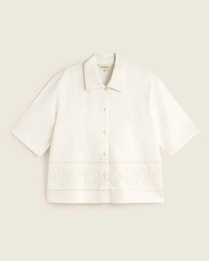 White Vainica Ane Blouse
