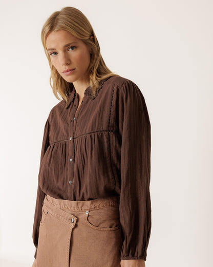 Indi Brown Blouse