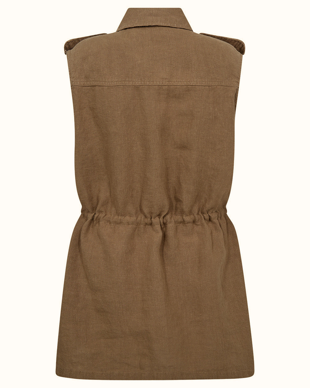 Ivy Violet Linen Sleeveless Jacket