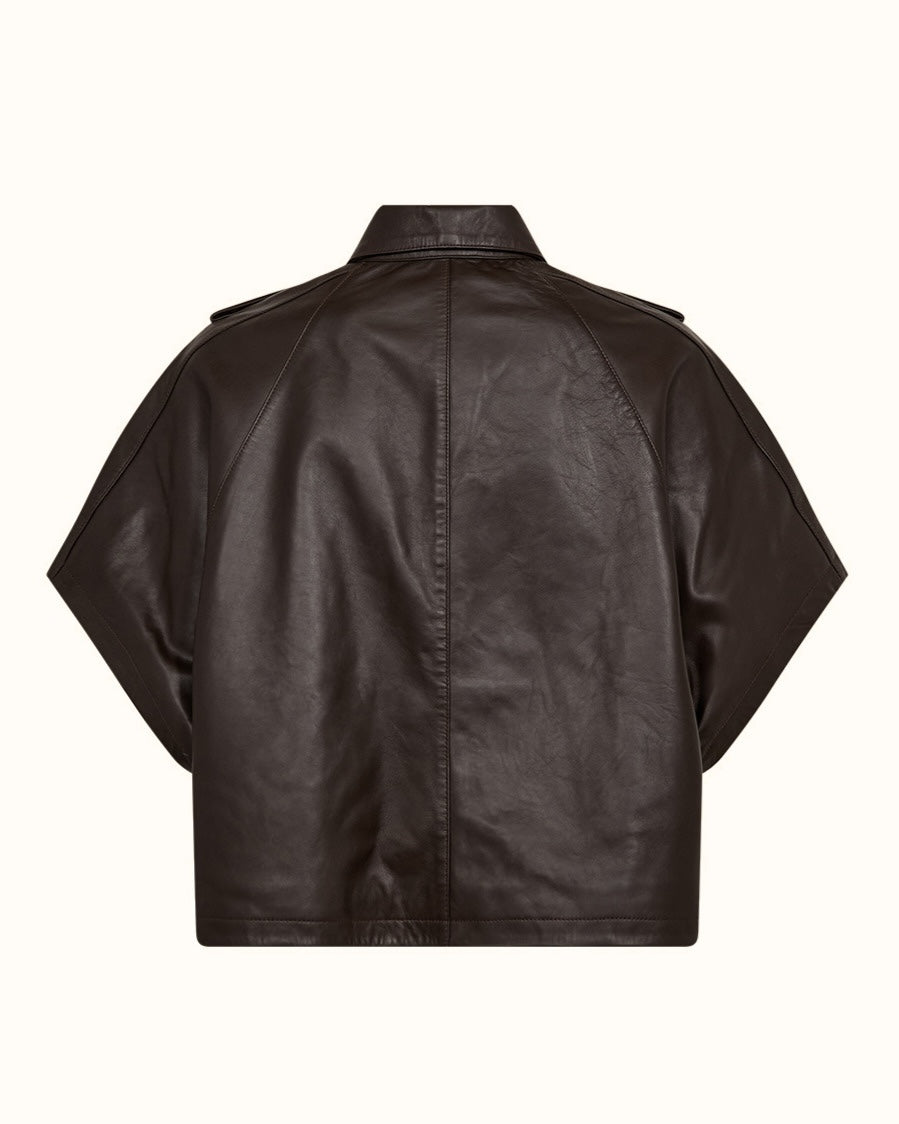 Ivy Kylie Katee Leather Cape