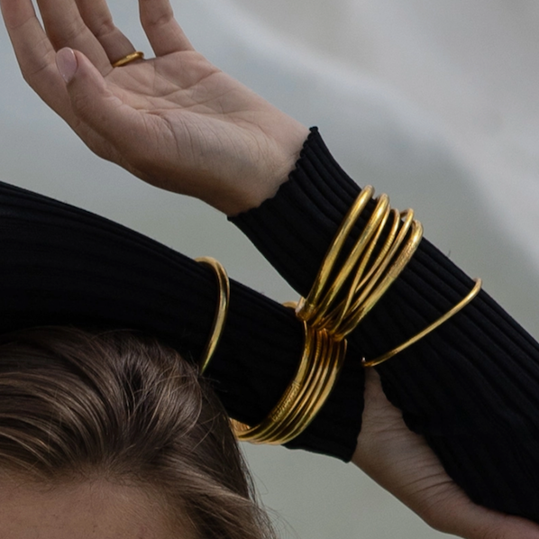 Mantra Gold Bangle