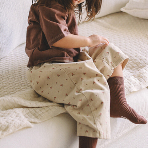 Corduroy Print Pants