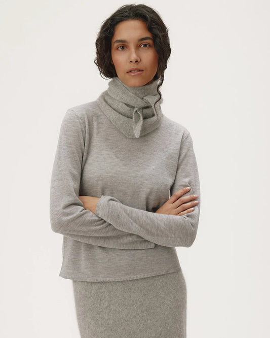 Paula Titanium Grey Melange Sacrf