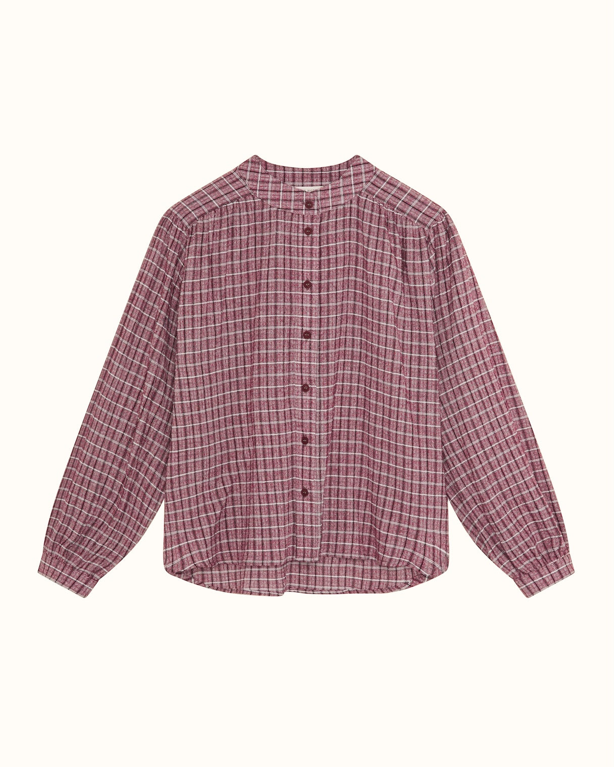 Vera Shirt Granate Grid