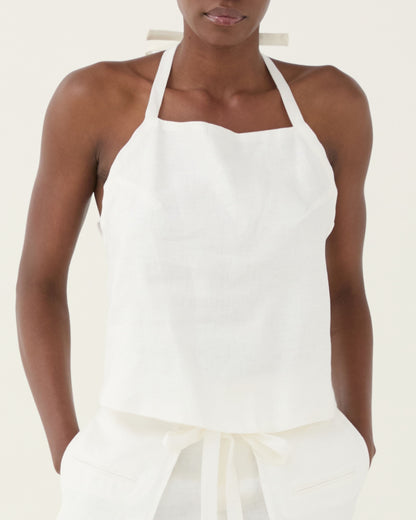 Bianco Halter Top