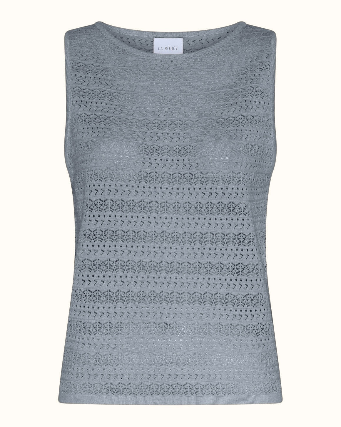 Alma Knit Top - Faded blue