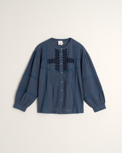 Indi Dreamer Blouse - Indigo Blue