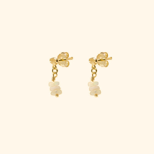 Opal Dot Earring
