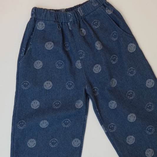 Smiley Denim Pants