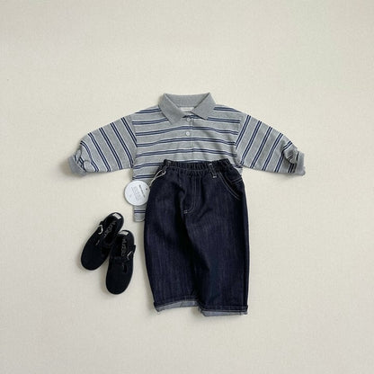 Melange Collar Tee
