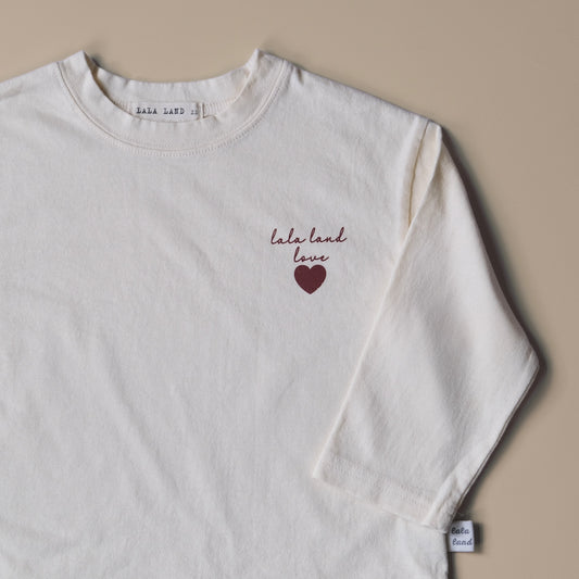 Lala Love Logo Tee - Ivory
